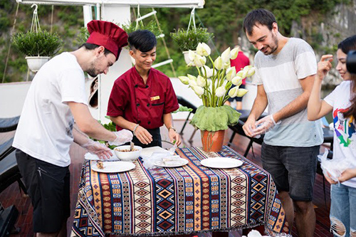 Croisière à bord d'une jonque privée baie de Lan Ha 3 jours