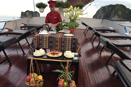 Croisière à bord d'une jonque privée baie de Lan Ha 3 jours