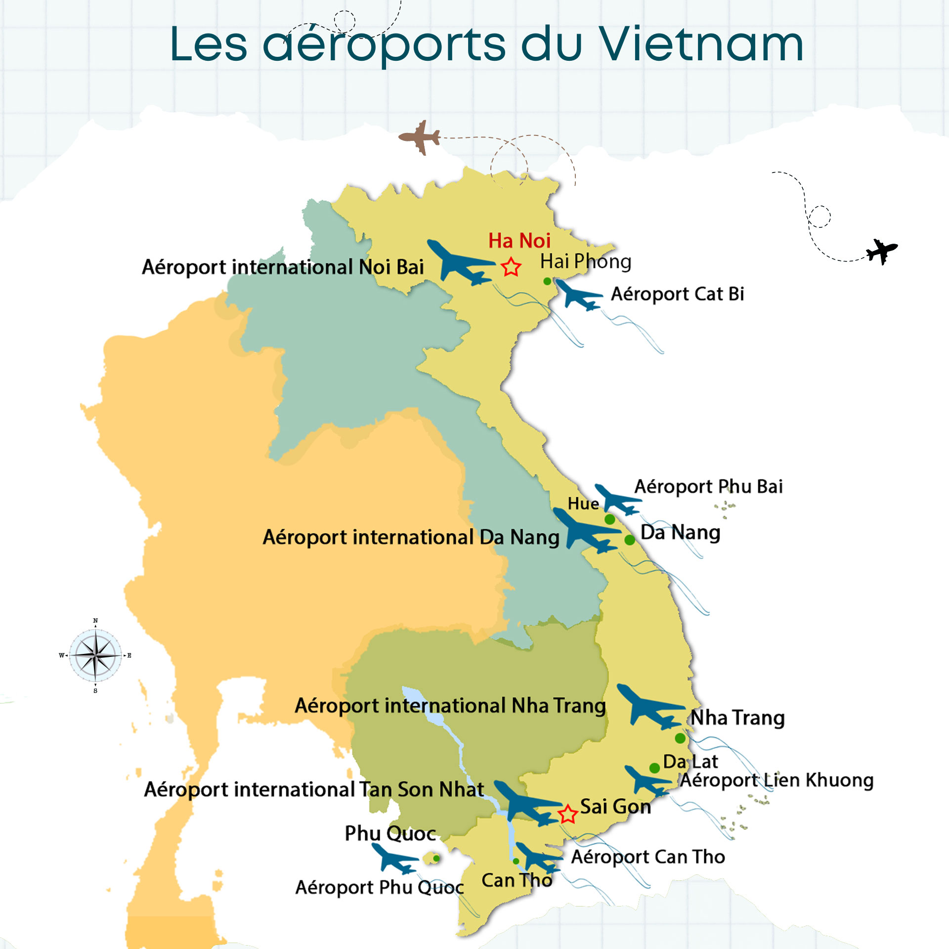 Les aéroports au Vietnam