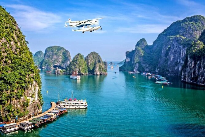 Survol à la baie d'Halong en hydravion en 2 jours 1 nuit