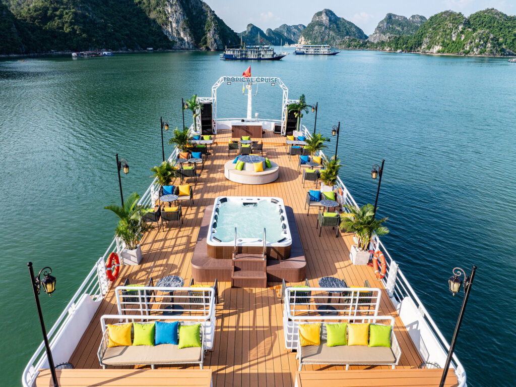 Ha Long bay-Lan Ha bay day tour on 5 star Tropical Cruise