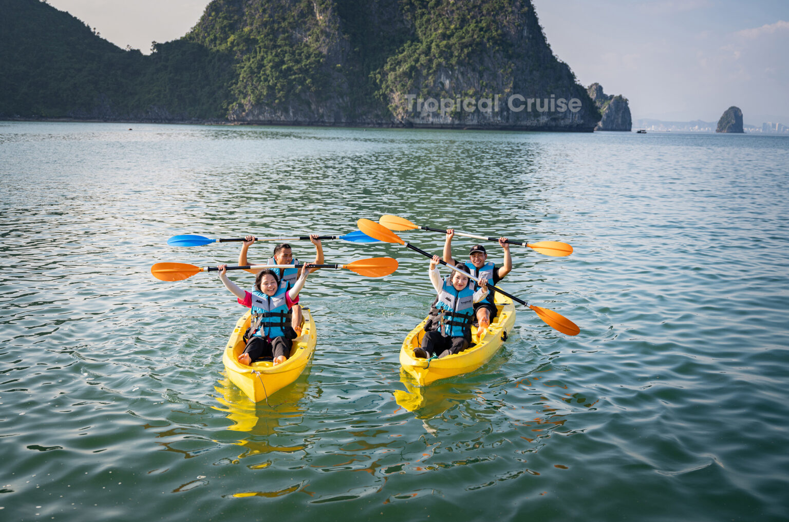 Ha Long bay-Lan Ha bay day tour on 5 star Tropical Cruise