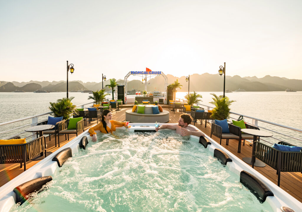 Ha Long bay-Lan Ha bay day tour on 5 star Tropical Cruise